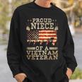 Proud Niece Vietnam War Veteran For Matching With Niece Vet Sweatshirt Gifts for Him