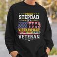Proud Stepdad Vietnam War Veteran Matching With Stepson Sweatshirt Gifts for Him