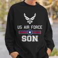 Proud Us Air Force Son Military Pride Sweatshirt Gifts for Him