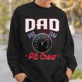 Race Car Birthday Party Racing Family Dad Pit Crew V2 Men Women Sweatshirt Graphic Print Unisex Gifts for Him