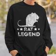 Rat Legend Vintage Nager Rattenliebhaber Maus Ratten Besitzer Sweatshirt Geschenke für Ihn
