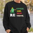 Recycle Reuse Renew Rethink Crisis Environmental Activism 23 Sweatshirt Gifts for Him