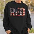 Red Fridays Remember Everyone Deployed American Flag Sweatshirt Gifts for Him