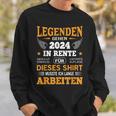 Rente 2024 Ruhestand Pension Deko Dekoration Rentner 2024 Sweatshirt Geschenke für Ihn