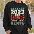 Rentner 2023 Rente Spruch Retro Vintage Sweatshirt Geschenke für Ihn