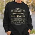 Retro 1986 Geburtstags Sweatshirt, 37 Jahre Vintage Outfit für Frauen & Männer Geschenke für Ihn