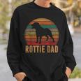 Retro Rottweiler Dad Gift Rott Dog Owner Pet Rottie Father Sweatshirt Gifts for Him