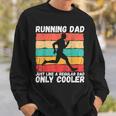 Retro Running Dad Funny Runner Marathon Athlete Humor Outfit Sweatshirt Gifts for Him