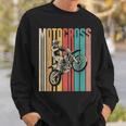 Retro Vintage Dirt Bike Mx Bike Rider Motocross Sweatshirt Gifts for Him