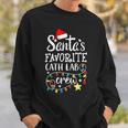 Santas Favorite Cath Lab Crew Christmas Cath Laboratory Men Women Sweatshirt Graphic Print Unisex Gifts for Him