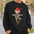 Softball Elf Kostüm Weihnachten Urlaub Passend Lustig Sweatshirt Geschenke für Ihn