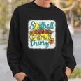 Softball Its A Girl Thing - Leopard Serape Love Softball Sweatshirt Gifts for Him