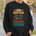 Son Brother Gaming Legend Gamer Sweatshirt Gifts for Him