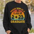 Sonnenblume Senior Proud Wife Class Of 2023 Graduate Vintage Sweatshirt Geschenke für Ihn