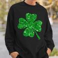 Sparkle Clover Shamrock Irish For St Patricks & Pattys Day Sweatshirt Gifts for Him
