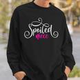 Spoiled Niece Beautiful Fancy White Pink Script Aunt Uncle Sweatshirt Gifts for Him