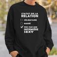 Statut De La Relation Pris Par Une Infirmiere Sexy T-Shirt Sweatshirt Geschenke für Ihn