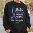 Stevens Johnson Syndrome Awareness Gift Nobody Fights Alone Sweatshirt Gifts for Him