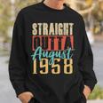 Straight Outta August 1958 62Nd Awesome Birthday Gifts Sweatshirt Gifts for Him