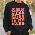 Sun Sand Drink In My Hand Ring On My Hand Bachelorette Party Sweatshirt Gifts for Him