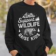 Support Wildlife Raise Kids - Mens Standard Sweatshirt Gifts for Him