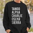 Tacos Military Alphabet Taco Lover Distressed Gift Sweatshirt Gifts for Him