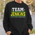 Team Jenkins Lifetime Member Surname Last Name Tree Reunion Men Women Sweatshirt Graphic Print Unisex Gifts for Him