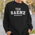 Team Saenz Lifetime Member Family Last Name Men Women Sweatshirt Graphic Print Unisex Gifts for Him
