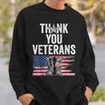 Thank You Veterans Proud Veteran Day Dad Grandpa Sweatshirt Gifts for Him