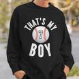 Thats My Boy Baseball Jersey Number 7 Vintage Mom Dad Sweatshirt Gifts for Him