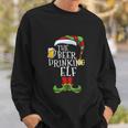 The Beer Drinking Elf Family Matching Christmas Funny Pajama Sweatshirt Gifts for Him
