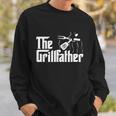 The Grillfather Bbq Grill & Smoker | Barbecue Chef Tshirt Sweatshirt Gifts for Him