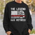 The Legend Has Retired Firefighter Retirement Happy Party Sweatshirt Gifts for Him