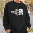 The Pitbull Face Funny Dog Pitbull Men Women Sweatshirt Graphic Print Unisex Gifts for Him