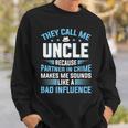 They Call Me Uncle Because Partner In Crime Fathers Day Sweatshirt Gifts for Him