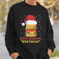 Ugly Christmas Sweater Burger Happy Holidays With Cheese V10 Sweatshirt Gifts for Him