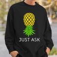 Upside Down Pineapple Sharing Swinger Sweatshirt Gifts for Him