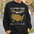 Us National Parks Adventure Awaits - Hiking & Camping Lover Sweatshirt Gifts for Him