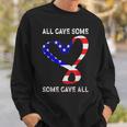 Usa Flag American Patriotic Heart Armed Forces Memorial Day Sweatshirt Gifts for Him