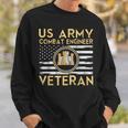 Usa Flag | Army Veteran | Us Army Combat Engineer Veteran Sweatshirt Gifts for Him