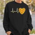 Valentines Day Pizza Heart Beat Heart Funny Pizza Lovers Sweatshirt Gifts for Him
