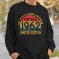 Vintage 1962 Limited Edition Sweatshirt zum 60. Geburtstag Geschenke für Ihn