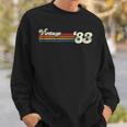 Vintage 1983 Chest Stripe 40 Birthday Sweatshirt Gifts for Him