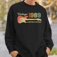 Vintage 1989 Birthday Gifts Guitar Lovers 34Th Birthday Sweatshirt Gifts for Him