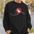 Vintage Alaskascuba Dive Flag State Map Diving Diver Men Women Sweatshirt Graphic Print Unisex Gifts for Him
