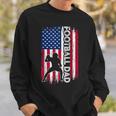 Vintage American Flag Football Dad Daddy Men Gift Sweatshirt Gifts for Him