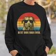 Vintage Best Dog Dad EverIrish Wolfhound Sweatshirt Gifts for Him