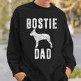 Vintage Boston Terrier Dad Gift Dog Daddy Bostie Father Sweatshirt Gifts for Him