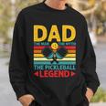 Vintage Dad The Man The Myth The Pickleball Paddle Legend Sweatshirt Gifts for Him