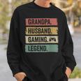 Vintage Ehemann Opa Gaming Legende Gamer Opa Sweatshirt Geschenke für Ihn